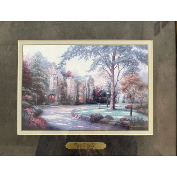 Thomas Kinkade Beyond Summer Gate Framed Collectors Society Limited Edition